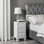 Alexa Chic Slimline 3 Drawer Mirrored Bedside Table