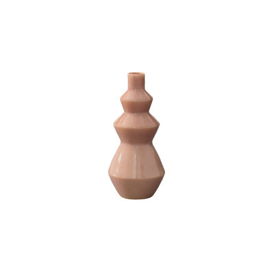 Ceramic Vase Gloss Finish Light Pink