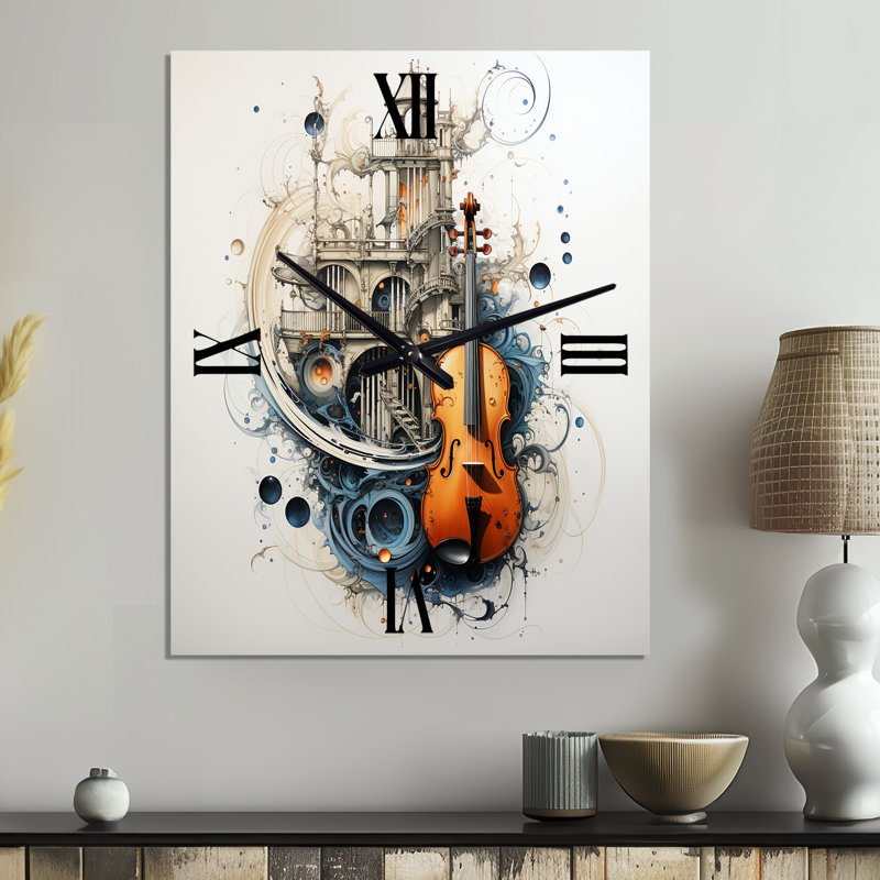 Horloge murale Harmonious Melody In This - Music, Médium