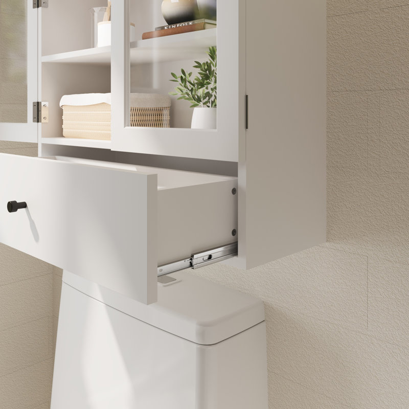 31.5H Wall Mounted Storage Cabinet For Bathroom, White