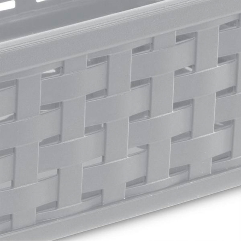 Sterilite Small Weave Basket, Decorative Storage Bin, Organize the Closet, Bathroom or Classroom