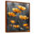 Toile avec cadre flottant brun