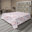 Rosé, rose doux et moutarde / motif floral