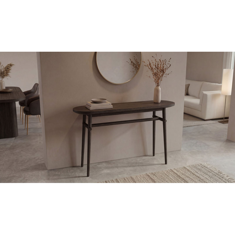 55.12'' W Console Table, Brown
