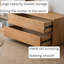 Meuble télé rétro en bois massif de style minimaliste-105491687