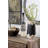 Lona Porcelain Ceramic Decorative Black Vase with Terracotta Details-1376939872