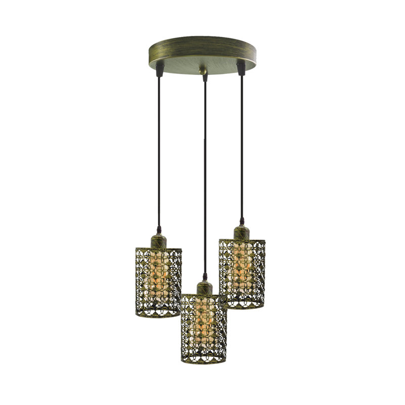 Chorio 3 - Light Cluster Pendant, Yes, Brushed Brass