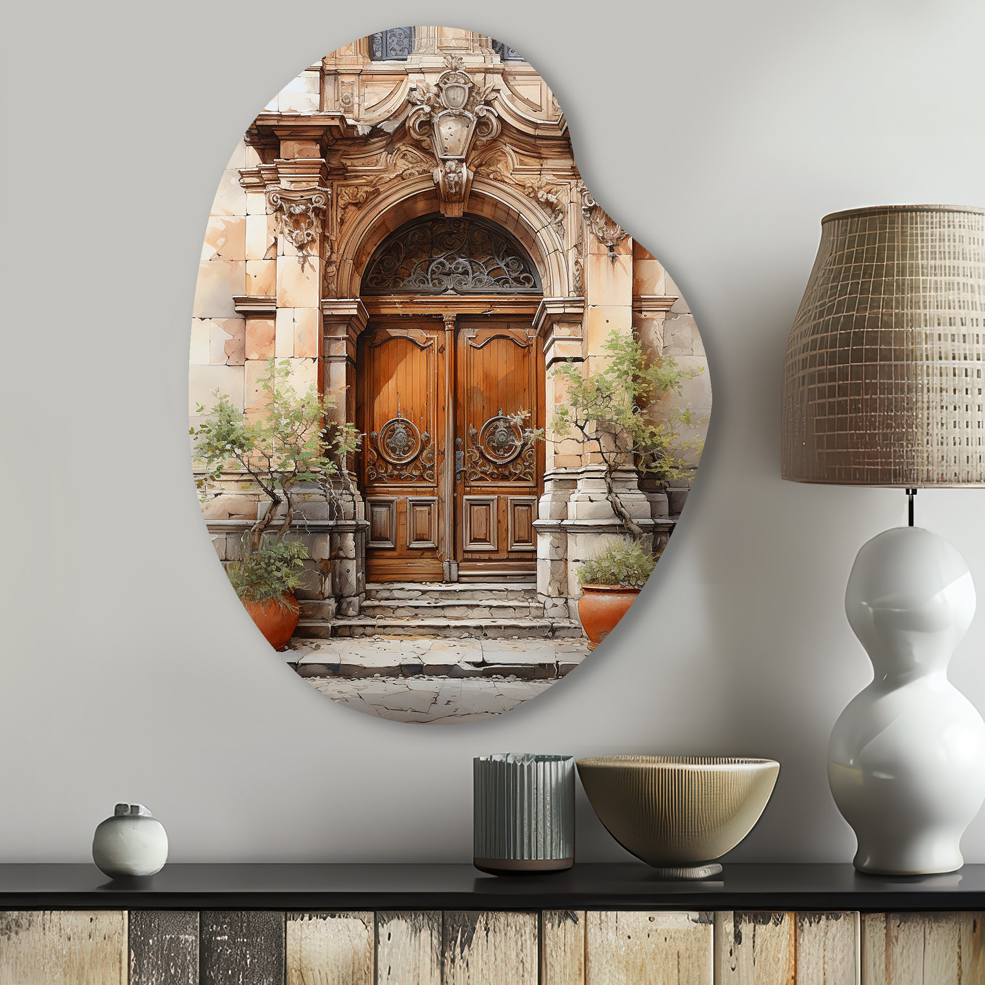 Lark Manor Semmes - France Pear Shape Asymmetric Metal Wall Art ...