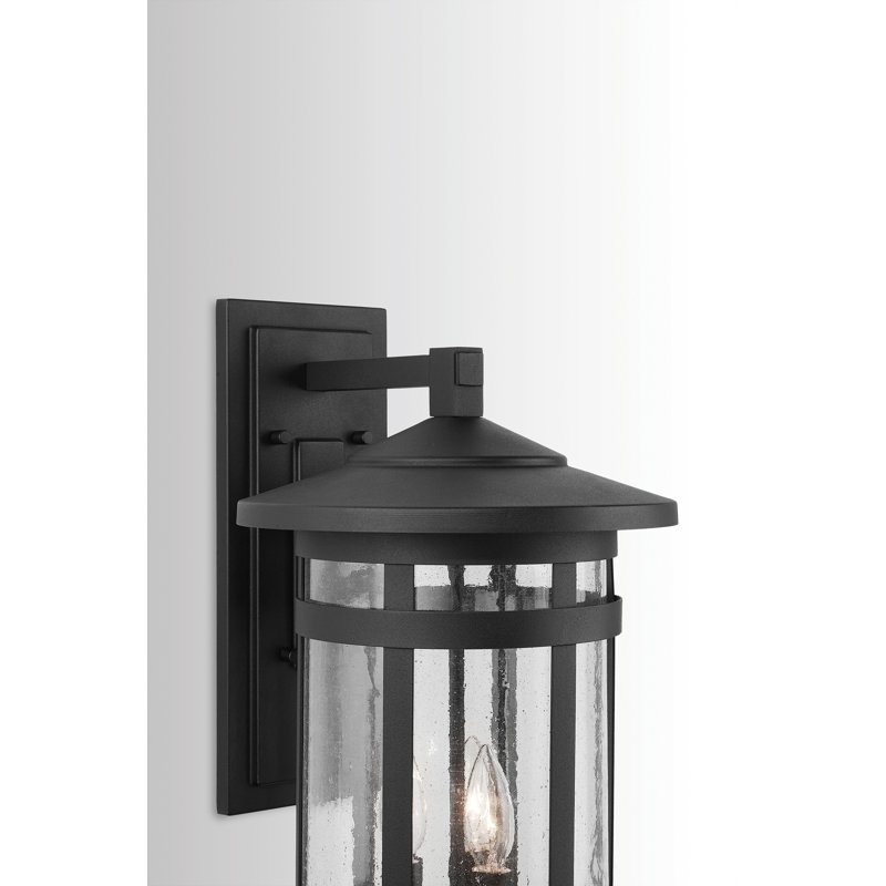 Lanterne murale d’extérieur 3 lumières andish, Noir