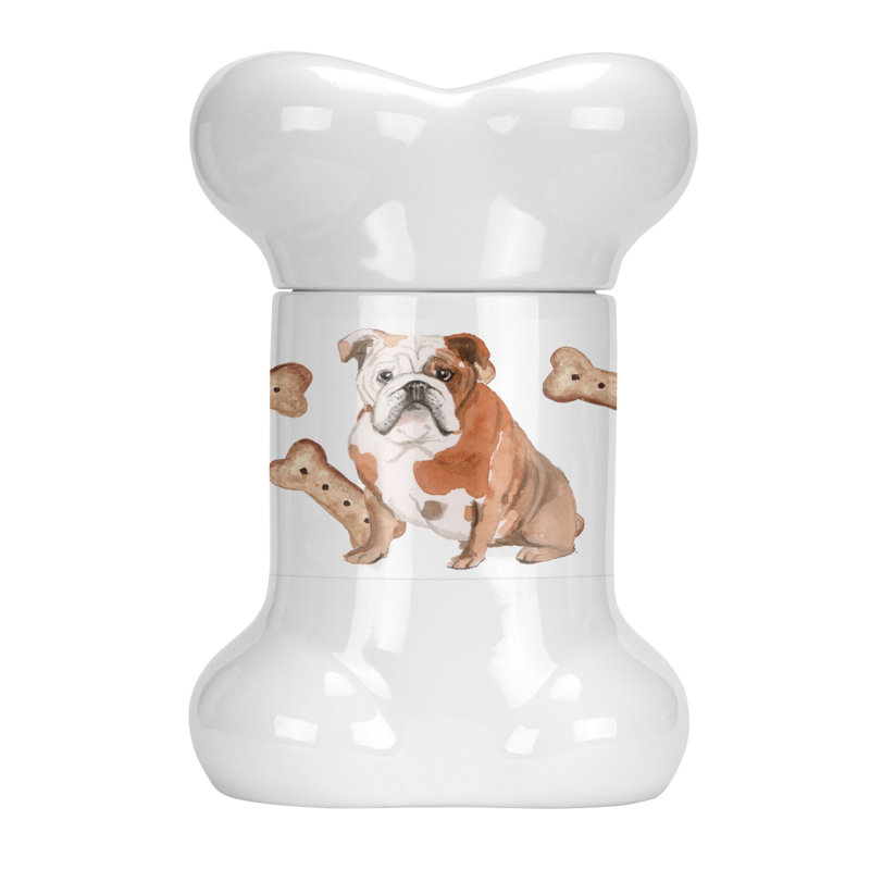 Pot à animaux en forme d’animal de forme désossée english bouledogue