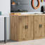 Solid Wood Single Storage Cabinet ( 85cm H x 60cm W x 51cm D)-349025516