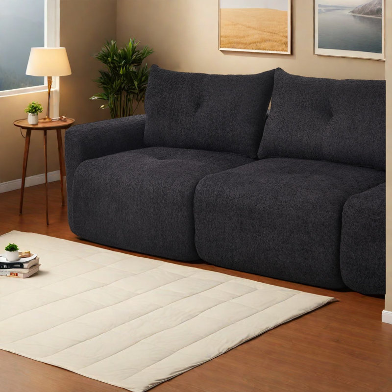 Compression Sofas, 109 Inch Chenille Modern Large Couch for Home