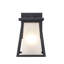 Lanterne murale d'extérieur en verre noir givré-70762525