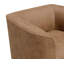 Fauteuil d'appoint pivotant brun