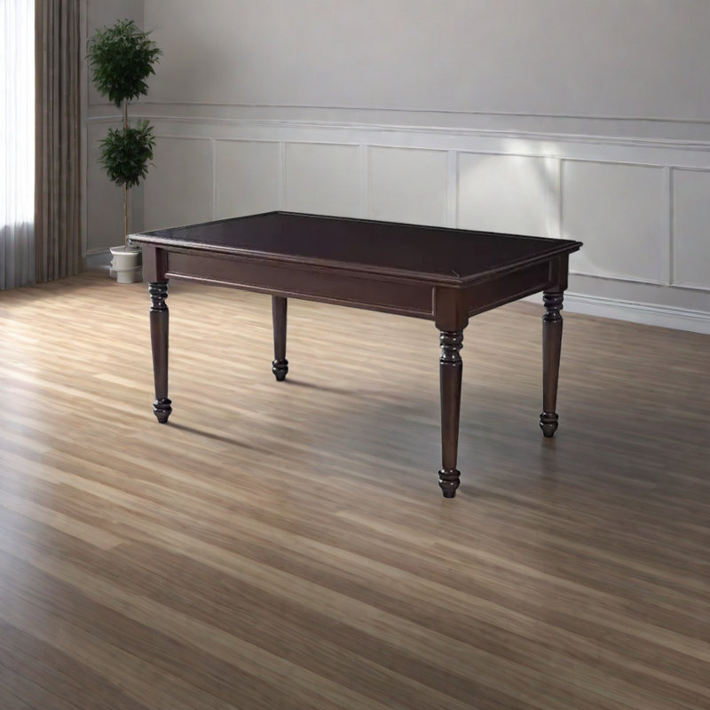 Dalbert Ash Solid Wood Base Dining Table, 35.43" W x 62.99" L