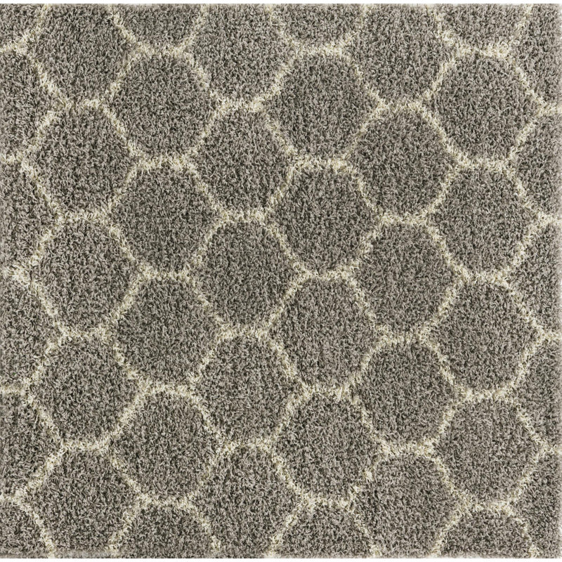 Geometric Indoor Rug, Square 5'3"