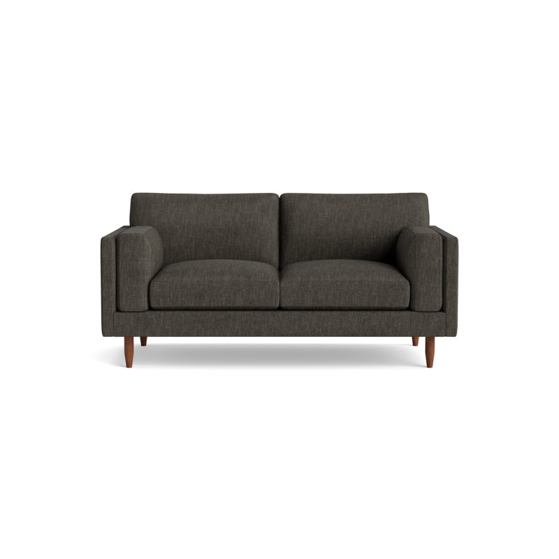 Skinny Fat Loveseat (70"), 70" W, Performance Weave - Onyx