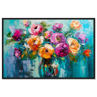 Chromatic Flower Dream Canvas Colorful Floral Art by Art Remedy