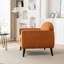 Chaise d'appoint rembourrée avec accoudoirs ronds Deivi-1632049330