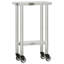 Tables de travail en acier inoxydable H 33,5 po VidaXL-96261894