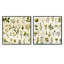Tewkesbury - ensemble de 2 collages carrés floraux et botaniques-101861518-101861517