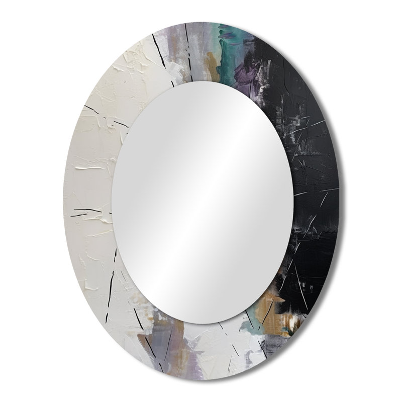 Miroir mural mauve moderne Modern, 43 po x 33 po