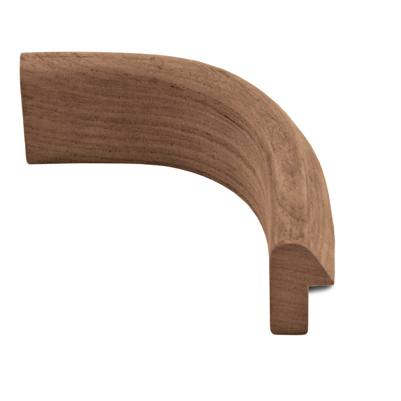 1.75'' W x 60'' L Stair Nose in Natural Teak Finish;brown