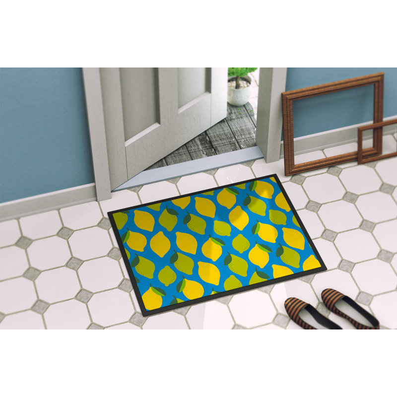 Non-Slip Outdoor Doormat, Blue, 36" W x 24" L