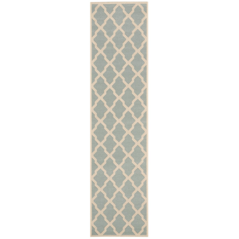 Adler Performance Geometric Indoor/Outdoor Area Rug, Runner 2'2" x 8'