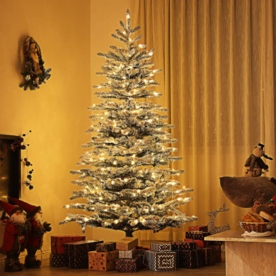 Arbre de Noël artificiel pin de montagne pré-éclairé