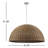 Pippa 1-Light Rattan Woven Pendant -1178349262