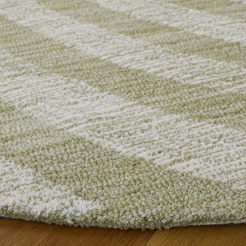 Novelty 201 80% Wool; 20% Cotton Spiral Rug, Round 5'
