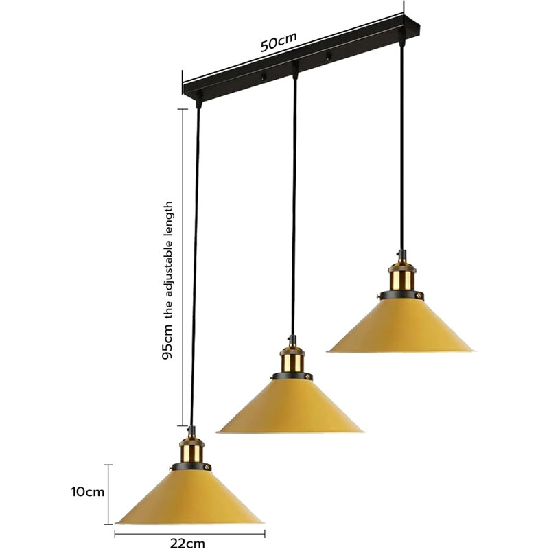 3 - Light Pendant, Yellow