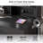 Borko Makeup Vanity With Lights,Vanity desk with Mirror and Power Outlet,Dresser Table with Drawers and Open Shelves-1784453612