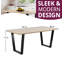 Antigua Metal Base Dining Table