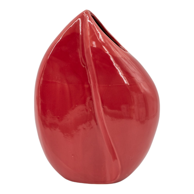 Handmade Ceramic / Porcelain Table Vase, 13.5" H x 10" W x 5" D