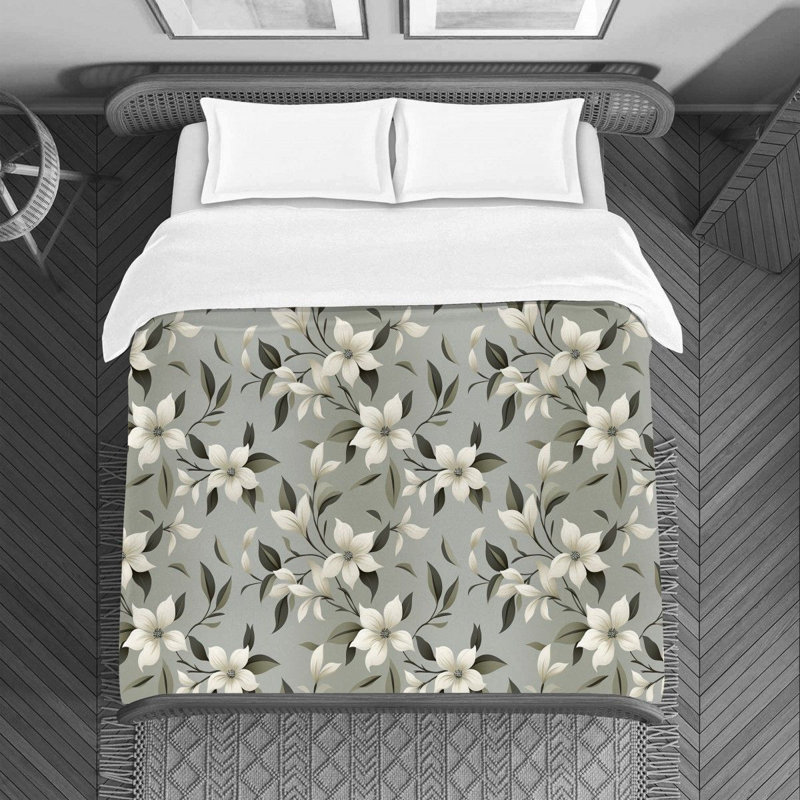 Floral Avlyn Bedding, Twin Duvet Cover