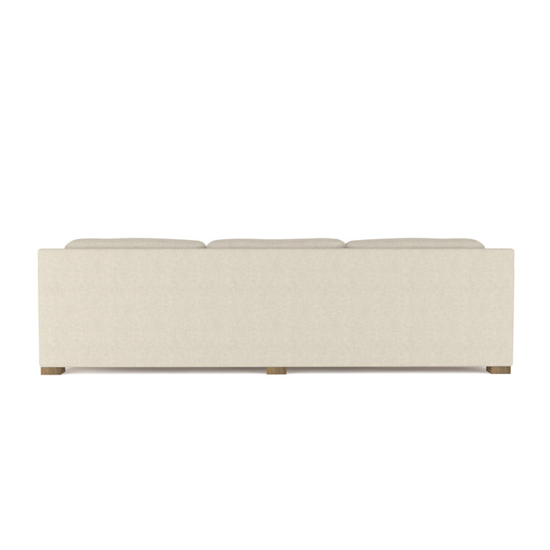 Mercer Track-Arm Extra Long Sofa, Weathered, Box Weave Linen Oyster, 33.5" H x 120" W x 39" D
