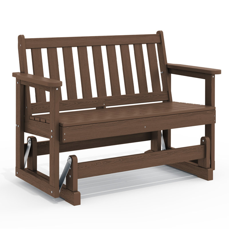 48.6" Adirondack Glider, Brown