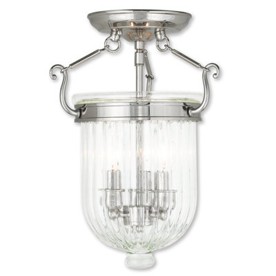 Lindley Glass Semi Flush Mount