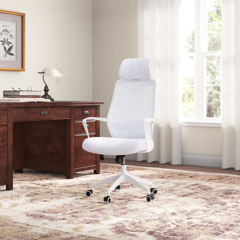 Faringdon Mesh Task Chair with Headrest, White