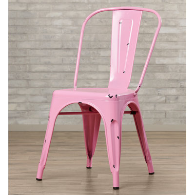 Venedy 17.75'' H Metal Stacking Side Chair