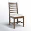 Chaise rembourrée en bois massif Kinston