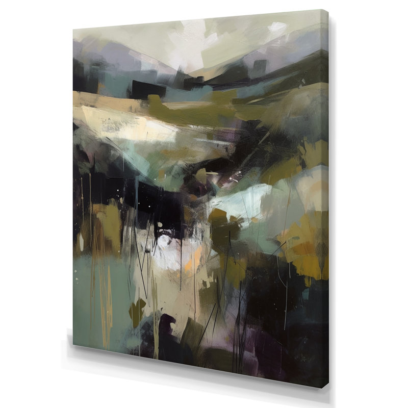" Abstract Delicate Brushstroke III ", 44" H x 34" W x 1.5" D, Wrapped Canvas