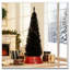 Arbre de Noël mince avec embouts réalistes et support en plastique