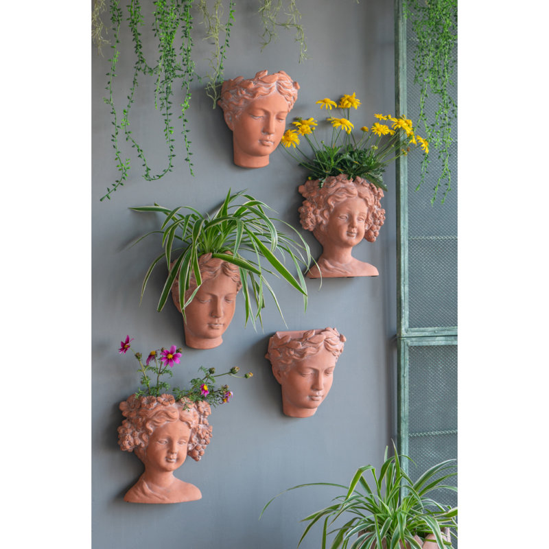 Buste en ciment classique pour jardinière artistique d'intérieur et d'extérieur