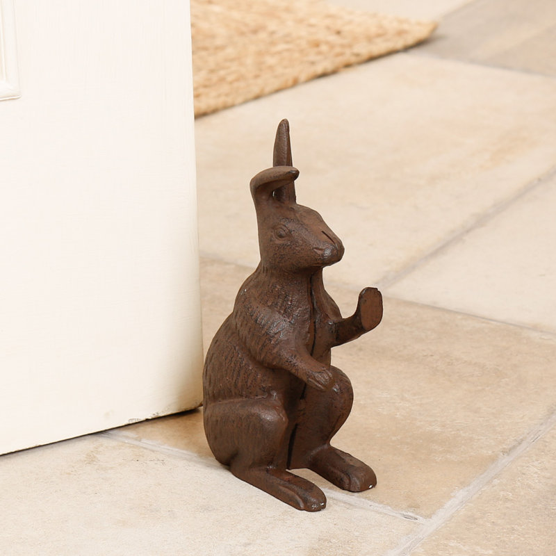 Heavyweight Rabbit Cast Iron Door Wedge