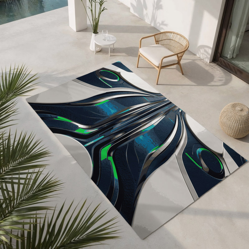 Tapis intérieur et extérieur Pulsar Drift, Rectangle 1 pi 6 po x 2 pi 6 po