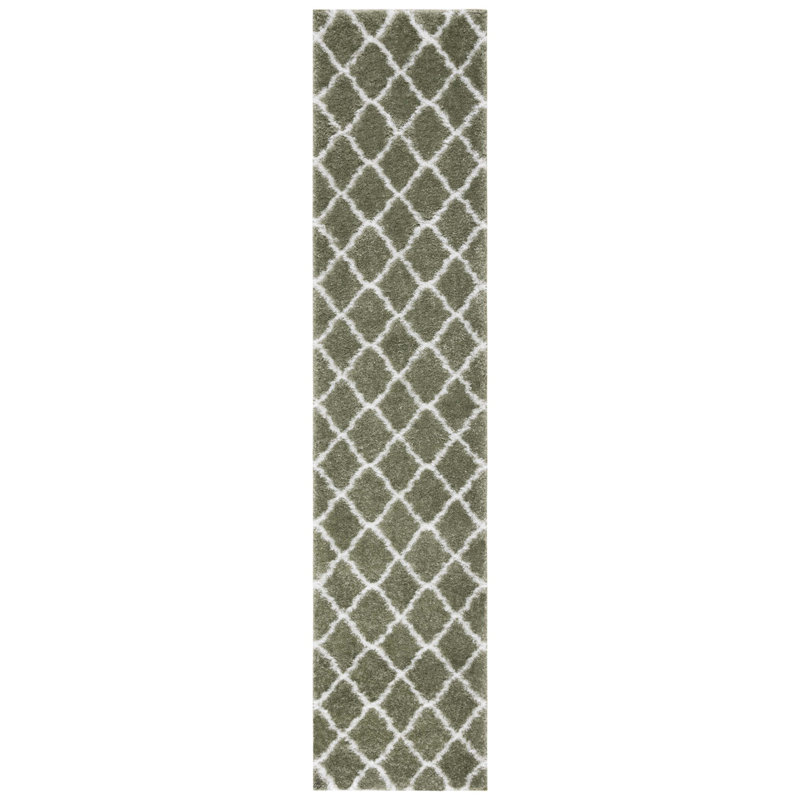 Tahoe Shag Performance Geometric Rug, Runner 2' x 9'