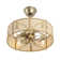18" Rattan Caged Ceiling Fan with Light Kit and Remote Control